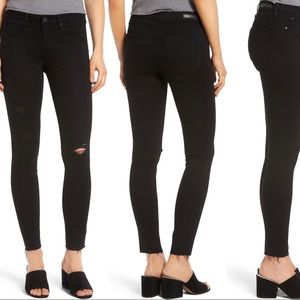 Articles of Society Distressed black skinny jeans